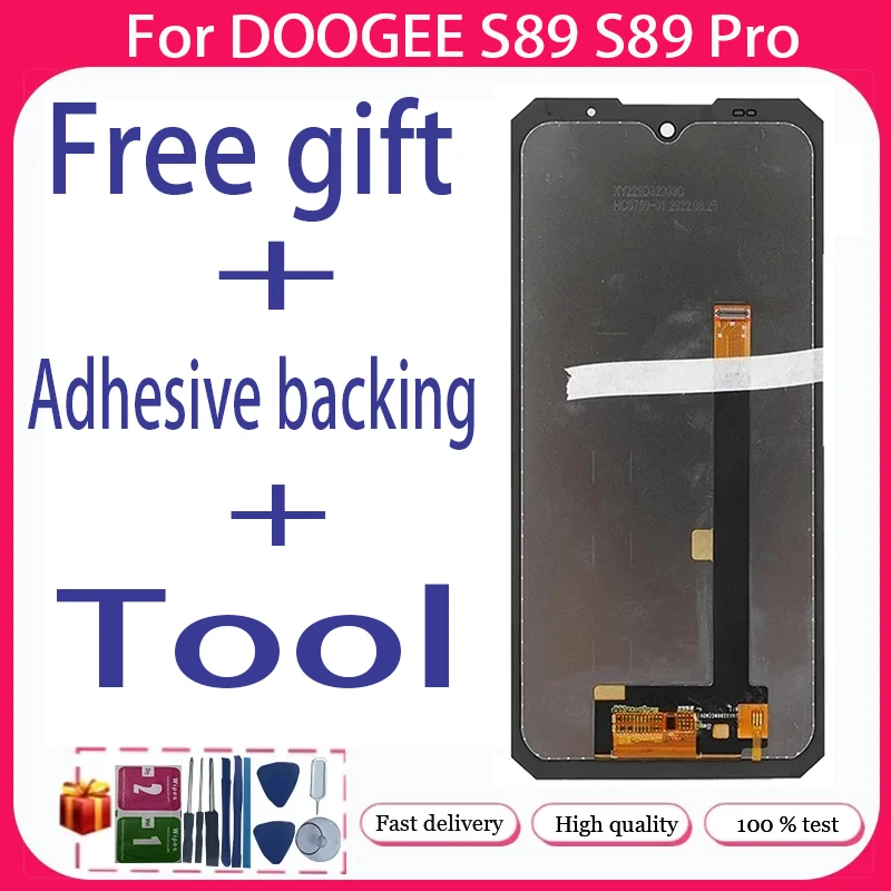 For DOOGEE  S89 S89 Pro+ LCD Display + Touch Screen+Free adhesive backing+Tool