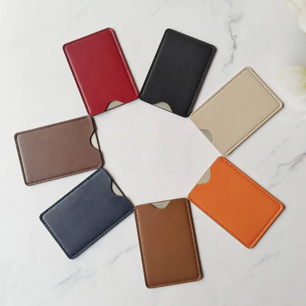Ultra-Thin PU Leather RFID Card Holder, Anti-Demagnetization Bank Card Protector Sleeve for Wallet Travel Office