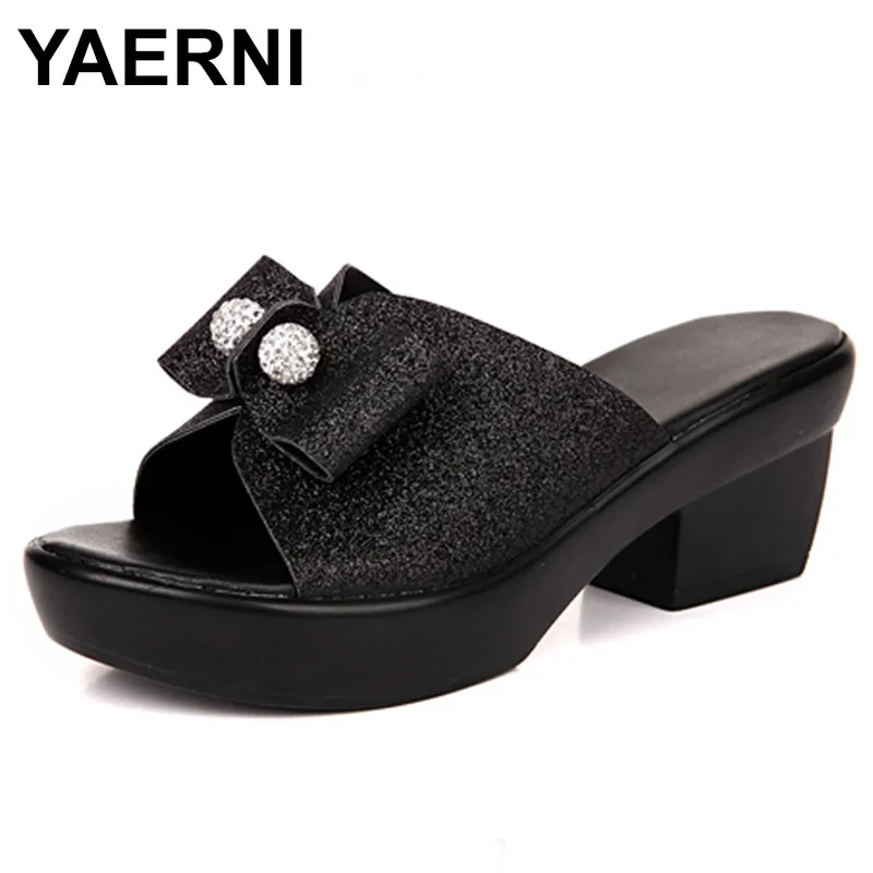 

Most Popular New Women Shoes Summer Sandals Slippers Bow Platform Wedges Sandals Plus Size Women Slippers Fashion Sandals