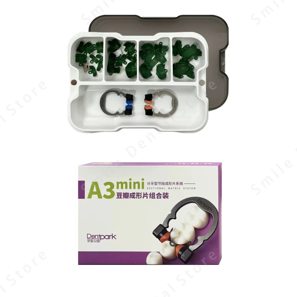 Dental Resin Composite Contouring Kit Gingival Retraction System Matrix Bands Wedges Polishing Strips for Clinic Auxiliary Use
