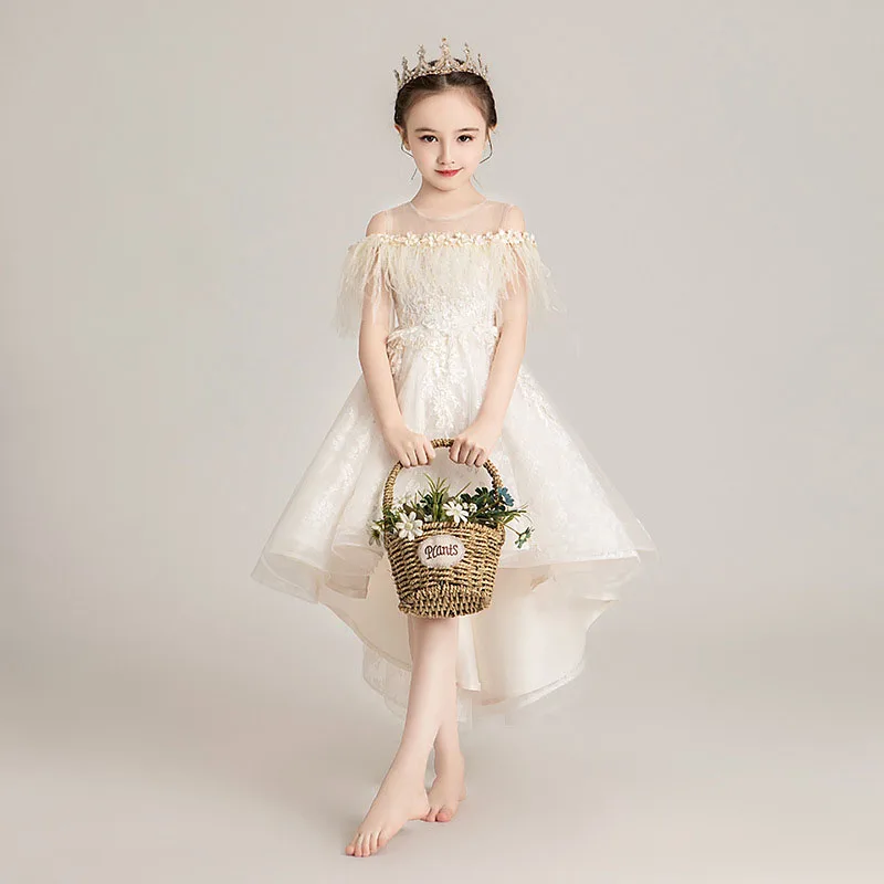 DongCMY  Vestido De Fiestas Elegantes Para Boda Flower Girl Wedding Party Dress  Little Girl Wedding Dress Flower Children