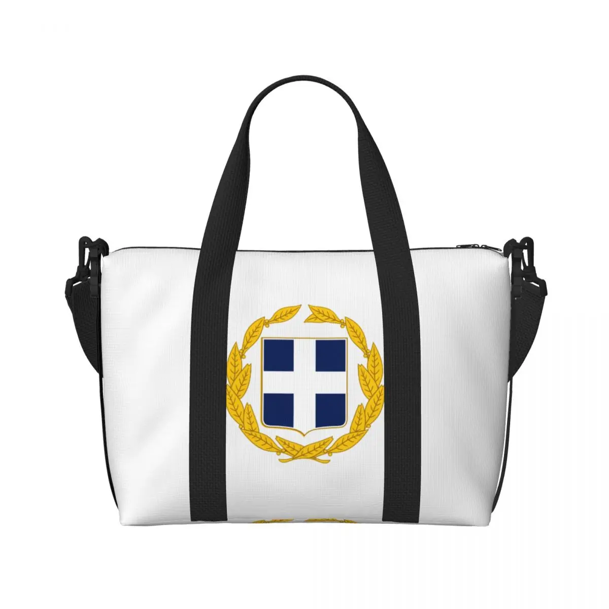 Male Female Travel Bag Coat Of Arms Of Greece Gym Bag Large Capacity Waterproof Design Handbag Novelty Training Sports Bag