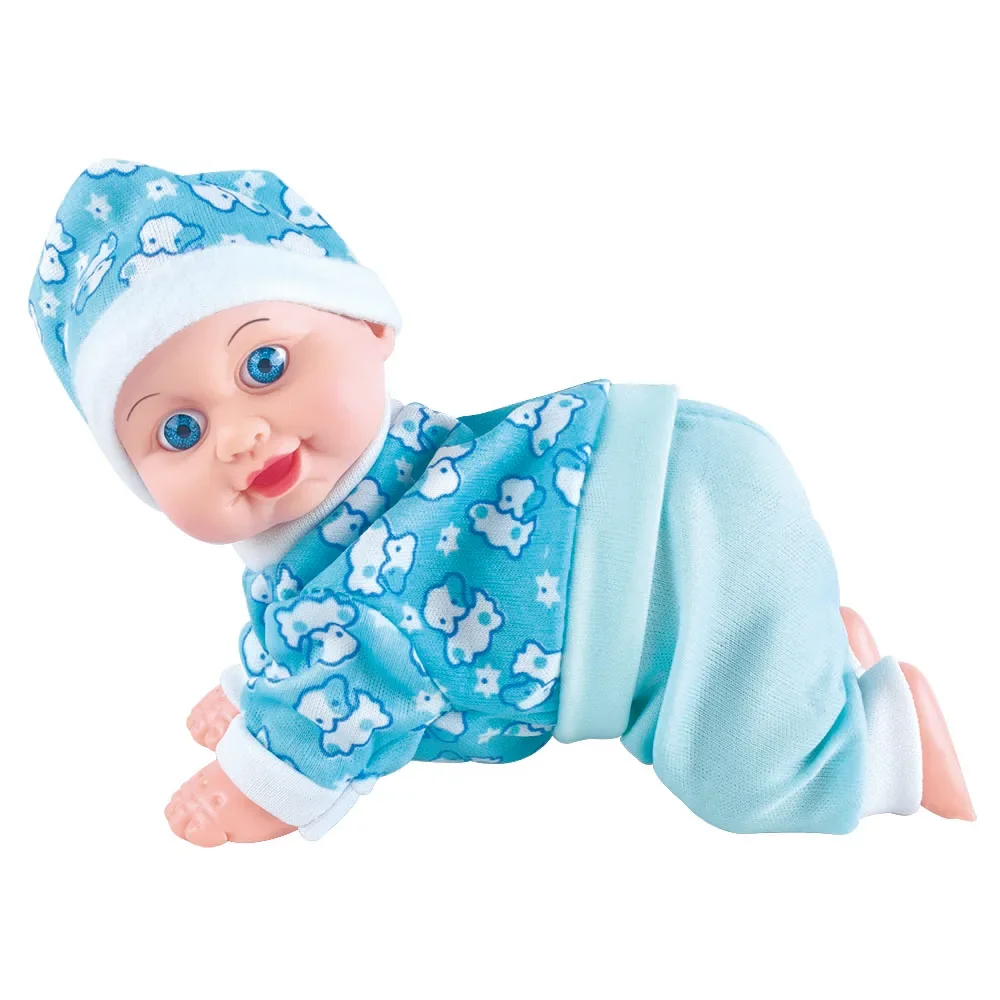 JJ Function Toy Cherubic Crawling Baby Accompany with Your Children with Big  Eyes Funny and Happy Dacing Laughing with Music