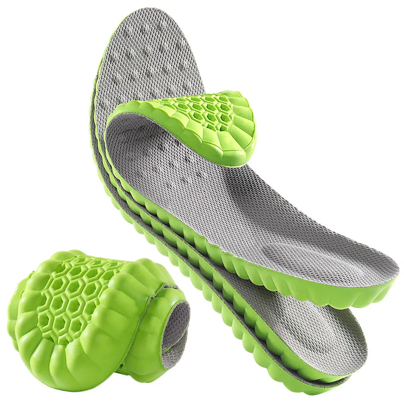 Weiche, stoßdämpfende Einlegesohlen, bequeme, geruchshemmende Schuheinlagen, atmungsaktive Herren- und Damen-Outdoor-Sport-Laufschuheinlagen