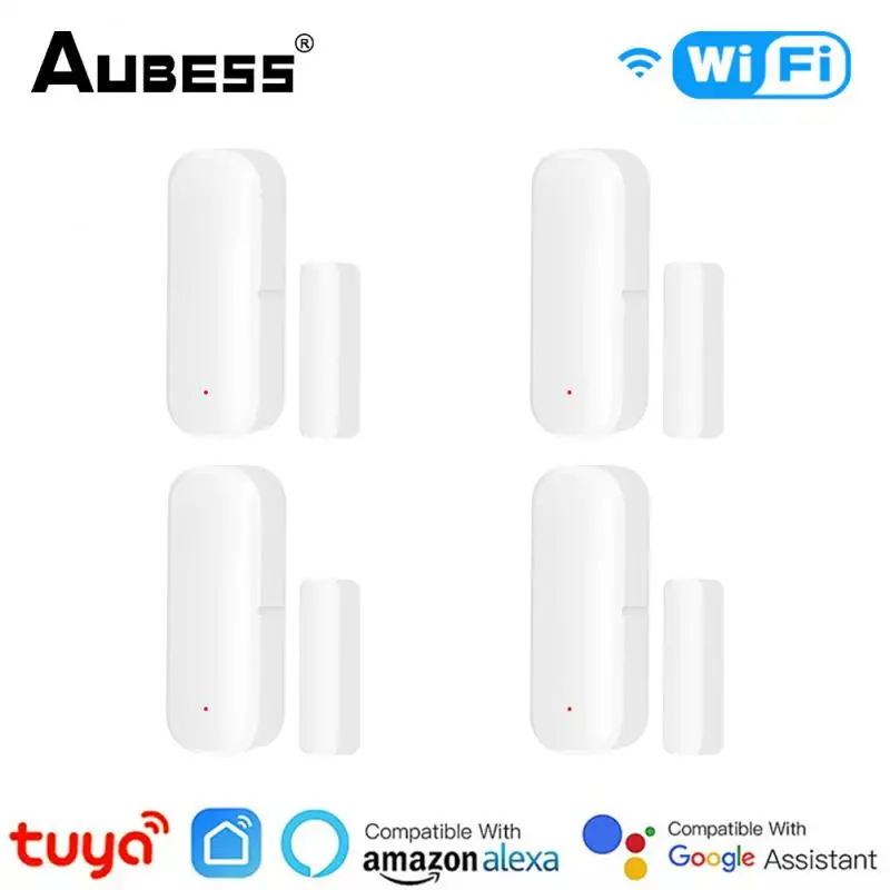 Tuya Smart Wifi Deur Sensor Sensor Deur Open En Gesloten Detectoren Compatibel Met Alexa Google Thuis Slimme Leven App