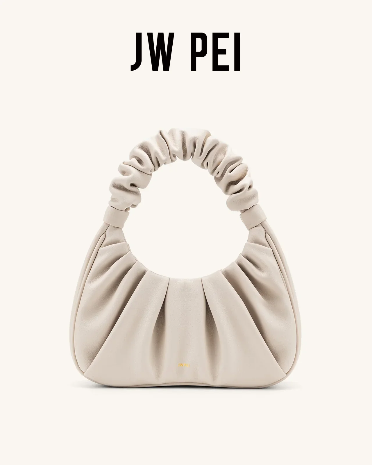 Jw Pei GABBI Cloud Pattern Handbag2024new High-end Feel Women's Underarm Bag Pleats Wrinkles Top-handle Bag ﻿