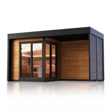 

STLFLuxury Multi-family Outdoor Sauna Room Large Size Outdoor Sauna Room with Shower