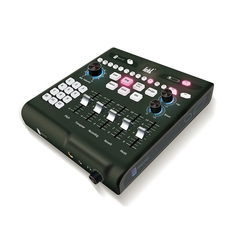 

Звуковая карта для мобильного телефона для прямых трансляций в помещении и на улице, караоке и записи звука, совместима со стандартным оборудованием