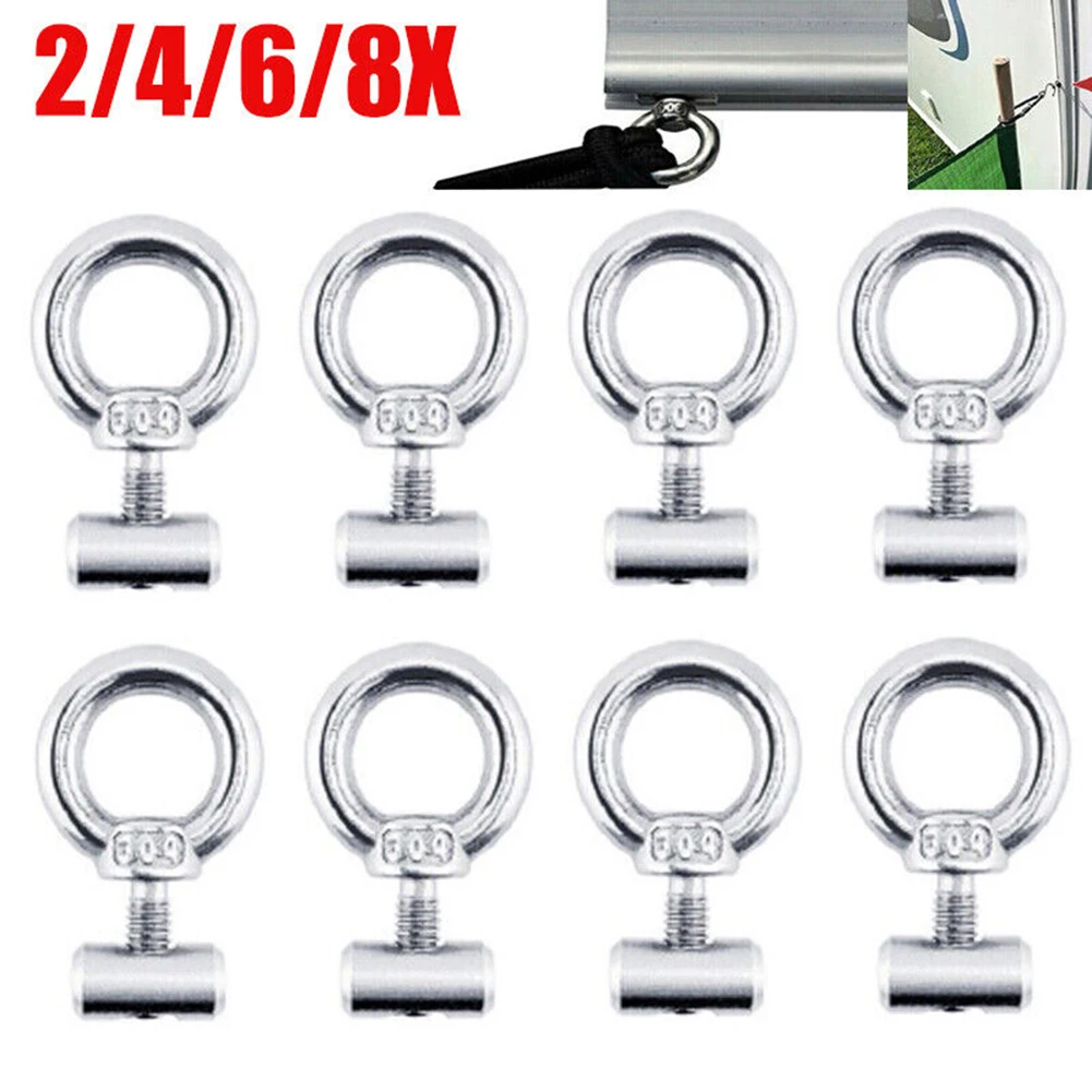 2-8 Stück Markisen schienen stopper Edelstahl Außen schiebe schiene Schiene Kabel Schleuder schraube Gleit rings ch raube RV Zelt Camping Schatten