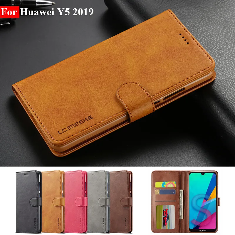 Huawei Y5 2019 Case Leather Vintage Phone Case For Huawei Y5 2019 Case Flip Magnetic Wallet Case On Huawei Y5 2019 Cover Hoesjes