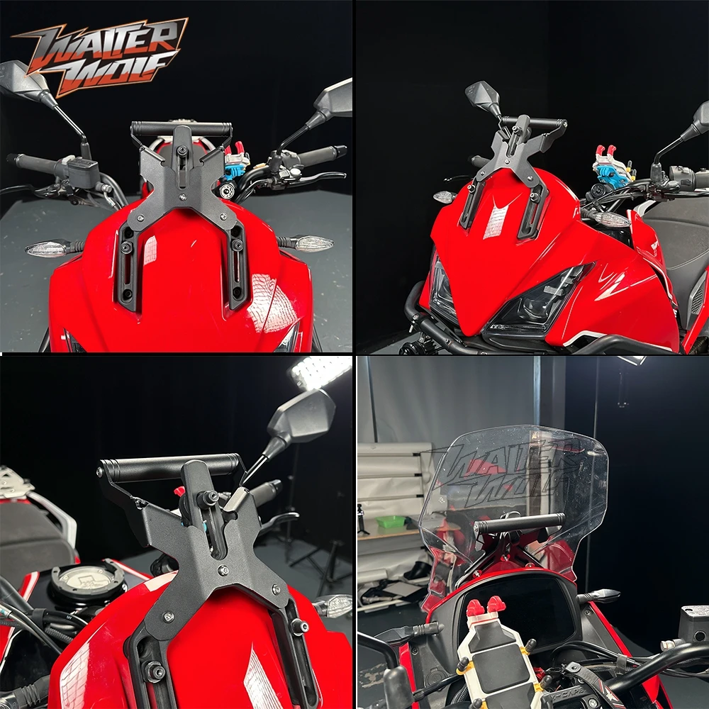 2025 Motorycle Handlebar Extension Mobile Phone GPS Sat Nav Mounting Bracket For Moto Morini X-Cape 650 Navigation Mount Holder