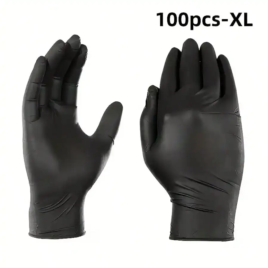 100 قطعة من قفازات النايلون شديدة التحمل للاستعمال مرة واحدة - خالية من مادة BPA واللاتكس، مقاومة للماء، مقاومة للكحول، مناسبة لتنظيف المنزل #3