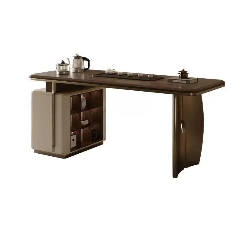 North American black walnut tea table office home tea table light luxury medieval designer tea table