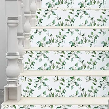 Vinyl green leaf peel and stick wallpaper self adhesive for furniture renovation contact paper removable waterproof wallpaper