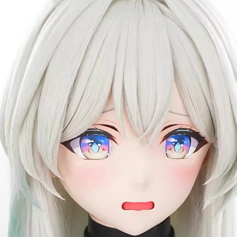 Handmade Customize Full Headband Lock Masks Doll Cartoon Character Cosplay Kigurumi Masks Resin Japanese Anime Kigurumi Masks