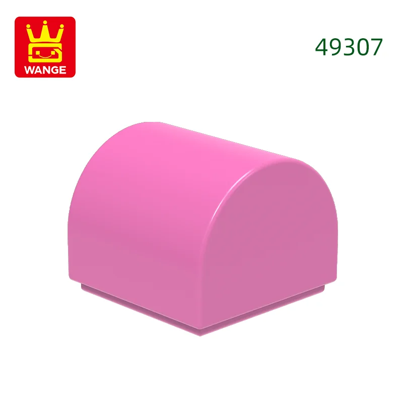 416 stks/partij 49307 1x1x2/3 Dubbele Gebogen Top Bouwstenen MOC Helling Accessoires Compatibel met baksteen Kinderen Speelgoed Geschenkdoos