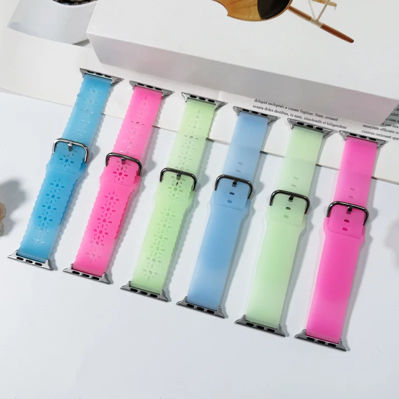 

Glowing Wristband For Apple Watch Compatible with Ultra 2 And Series 10 Through 1 Comfortable Outdoor Replacement Strap