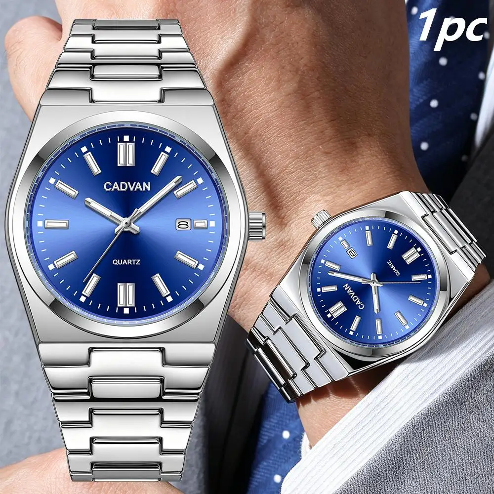 1pc Premium Business Versatile Men's Quartz Watch Christmas Halloween Gift Includes Simple Gift Box