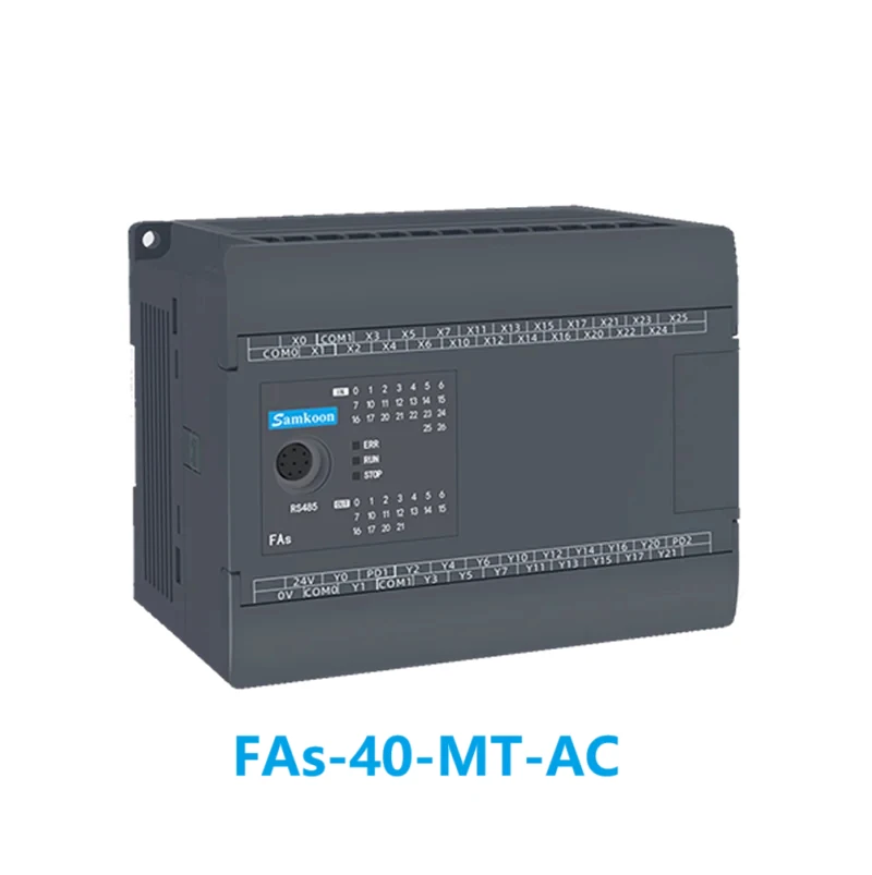 Samkoon FAs PLC 22DI+22DO Transistor/Relay Output Support RS485/USB Contr oller designed for industrial automation