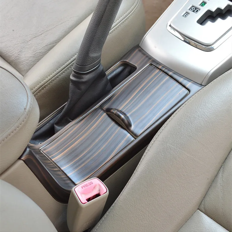 3pcs Wood Grain Car Interior Styling Handbrake Drink Holder Cover Sticker for Toyota Corolla 2007 2008 2009 2010 2011 2012 2013