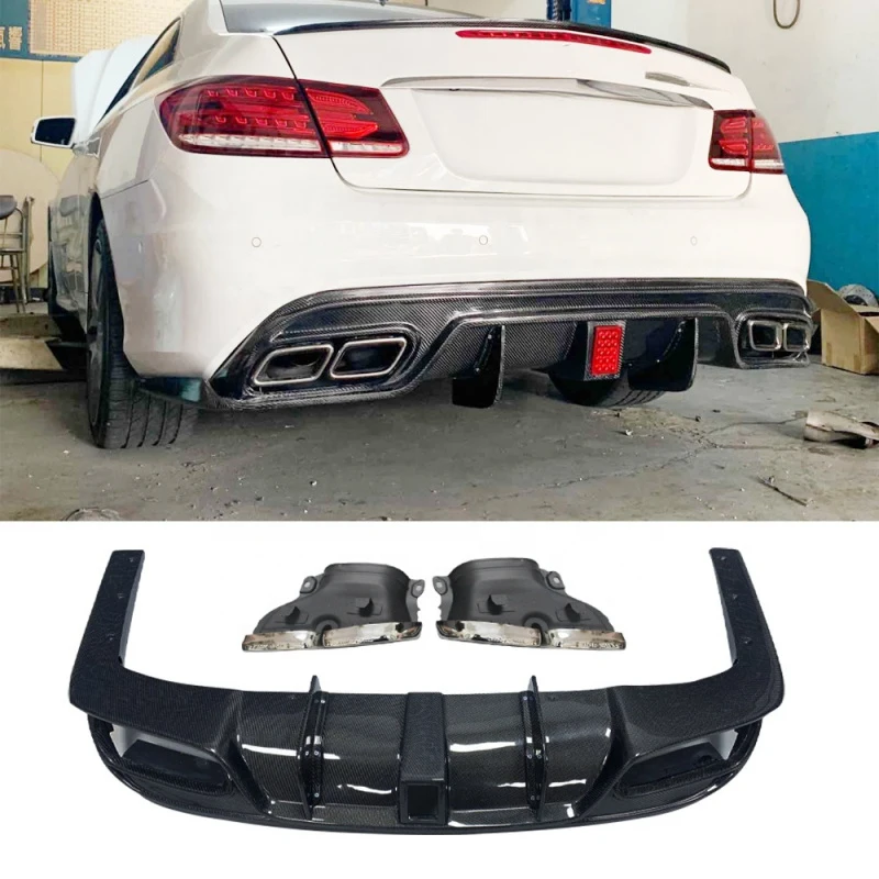 

Body Parts Rear Bumper Lip With Light for E Class Coupe W207 Carbon Fiber Rear Diffuser