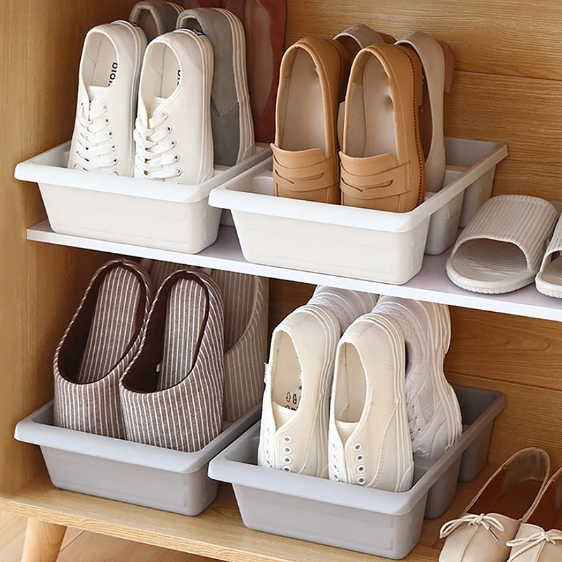 Simple Modern Nordic Style Vertical Economy Slippers Rack Space Organizer Plastic Shoe Cabinet Home Hotel Shoes Holder Storage