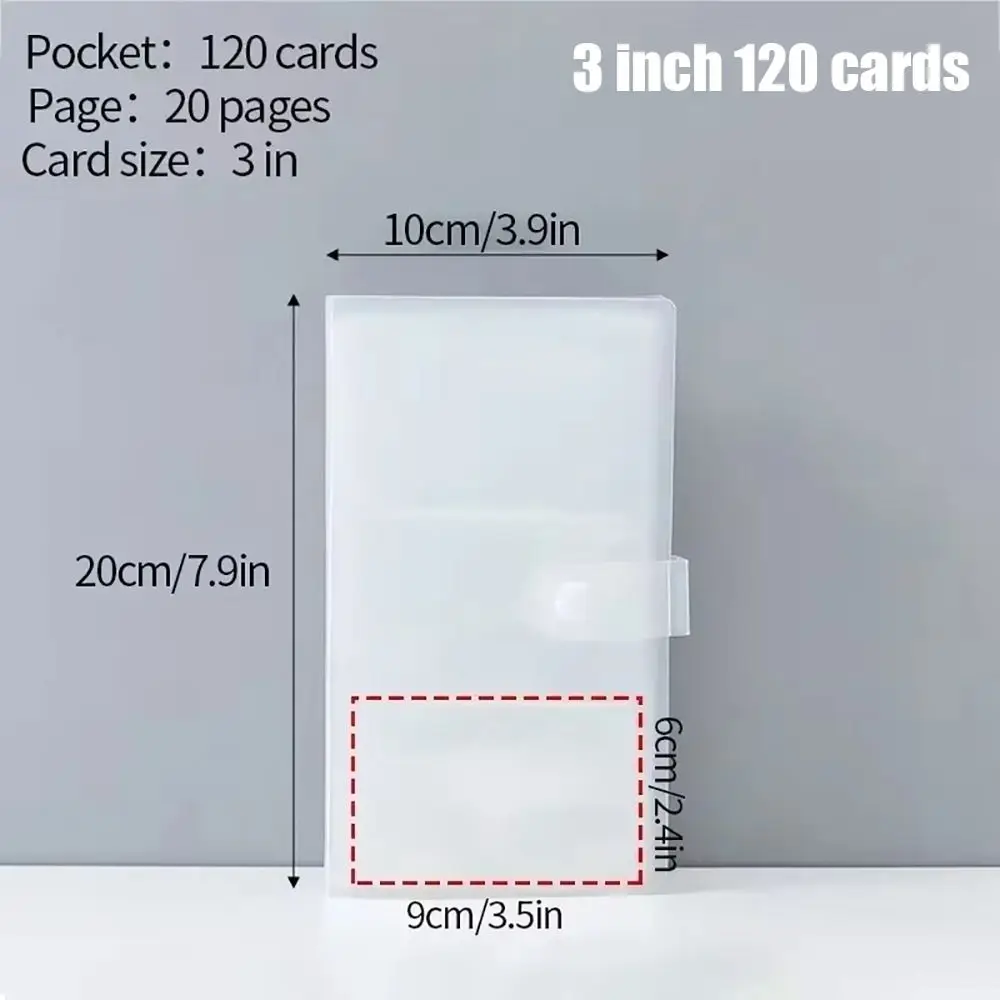1Pcs Collect Book Photo Album PVC Transparent Picture Card Holder 80/160 Slots 3/4/5/6/7 Inch Photocard Holder Idol Star