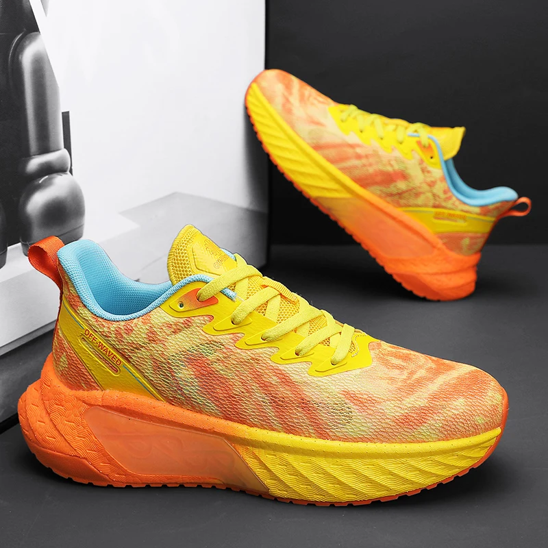 2026 Mens Running Shoes Fashion Mesh Sneakers Cushioning Fitness Training Outdoor Sports Cofmortable Tennis Shoes For Men