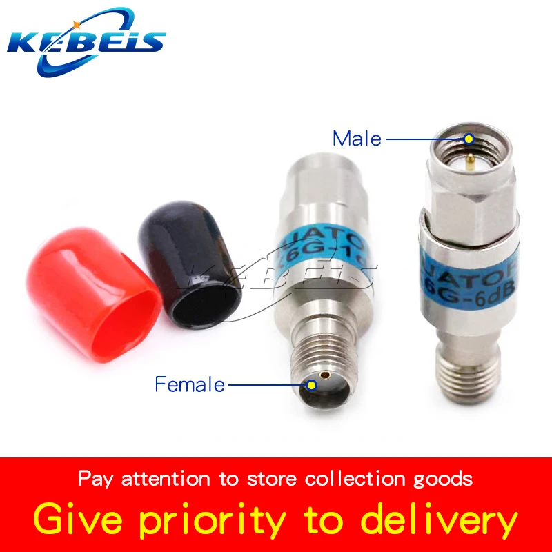 1PCS SMA Attenuators 2W DC-6GHz SMA Male to Female RF Coaxial Fixed Attenuator 1/3/5/6/8/10/15/20/30dBi 50ohm SMA Connectors