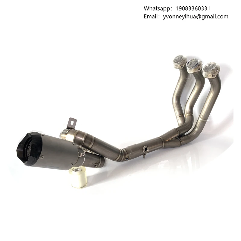 

For YAMAHA MT09 FZ09 XSR900 Exhaust Pipe Motorcycle Titanium Exhaust System Header Pipe 2014 2015 2016 2017 2018 2019 2020