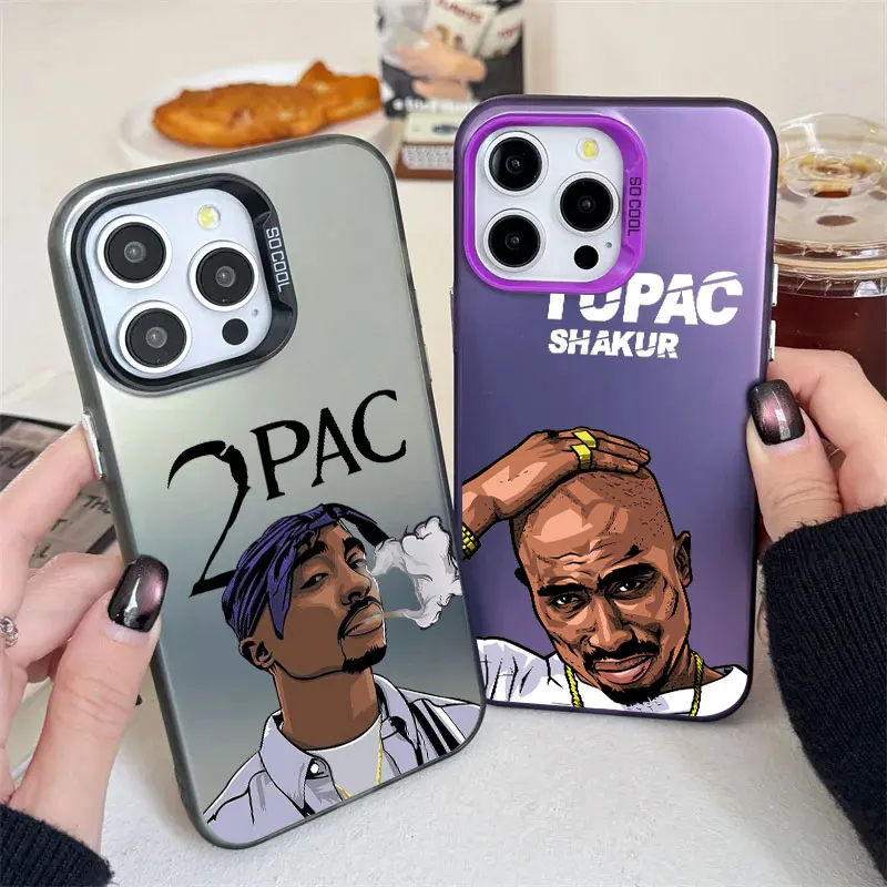 

2PAC Rapper Tupac Coque For iPhone 16 Pro Case 14 11 13 15 Pro Max 12 Mini XS SE2 7 8 16 Plus Phone Case Shockproof Cover SHAKUR