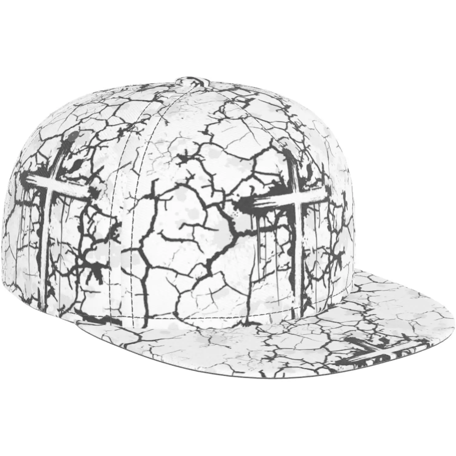 

Бейсбольная кепка с чернильной тройкой Иисуса для мужчин, регулируемая кепка с плоскими полями для путешествий, пеших прогулок и занятий спортом на открытом воздухе