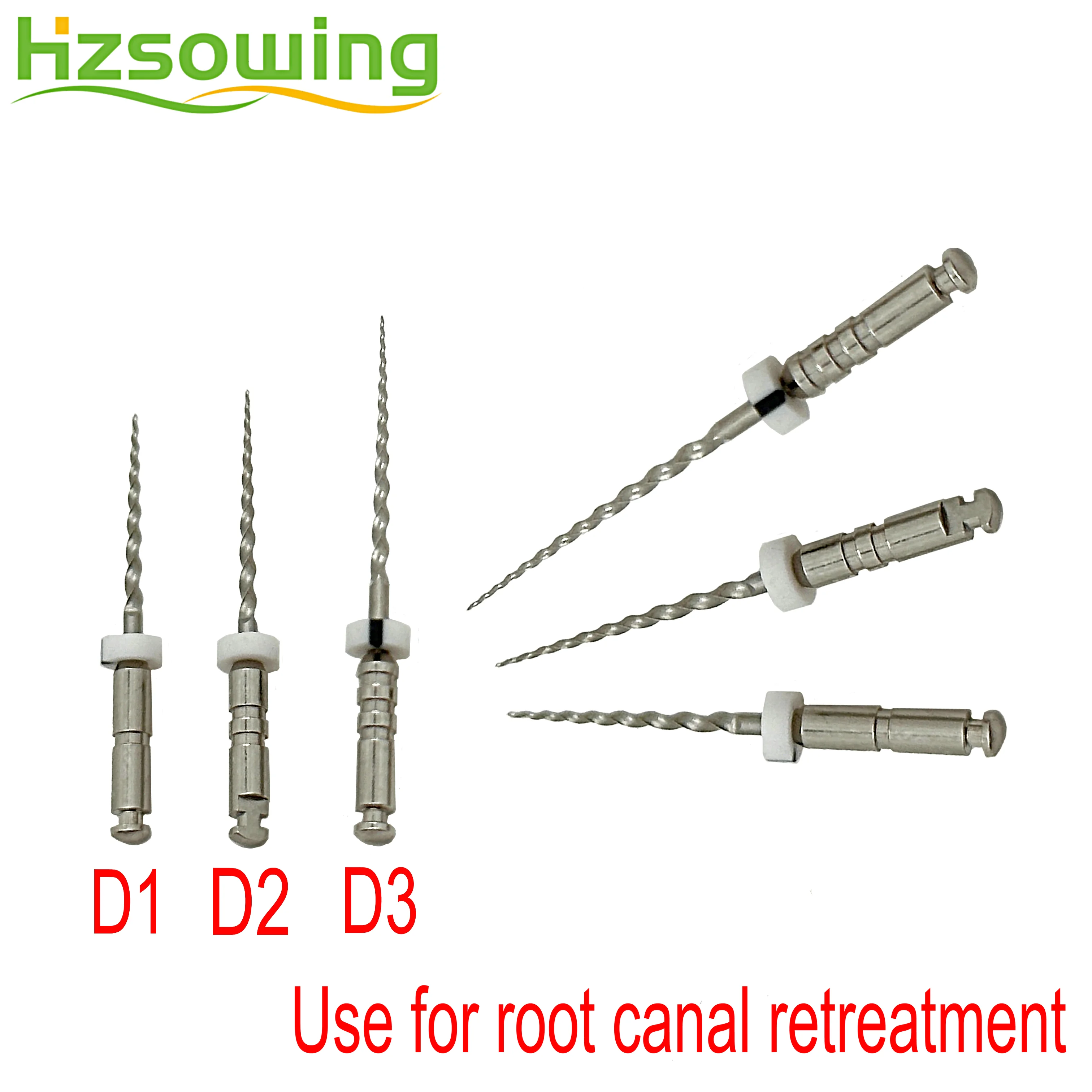 Retreatment Files Root Canal Files Endodonitic Tools for Removing Gutta Percha Points Rotary Use D1 D2 D3