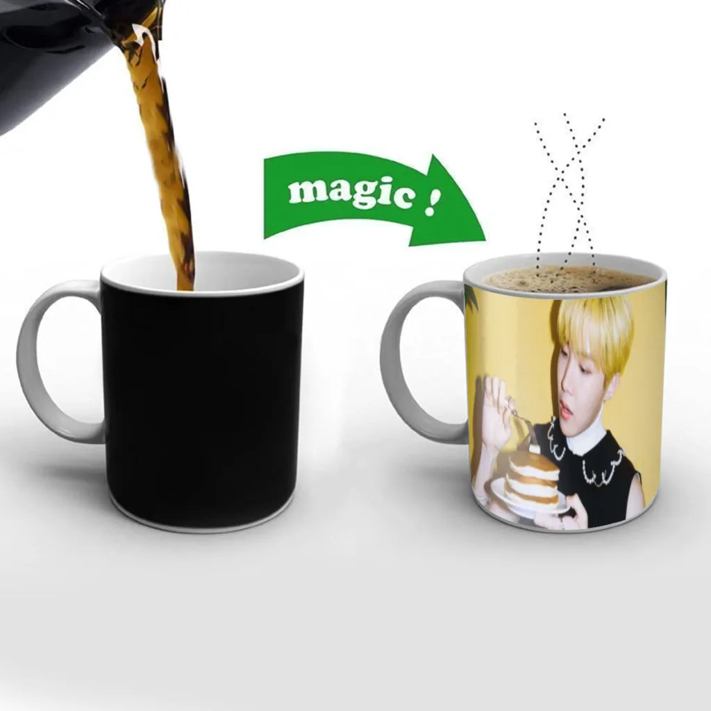 

J-Hope-Arson Classic Movie Free shipping Mug Changing Color Ceramic Coffee Mugs Magic Tea Cup Best Gift For Your Friends