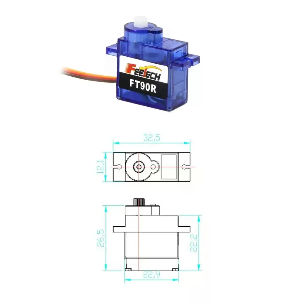 servo-digital-ft90r-15kg-48-6v-360-°-motor-de-rotacao-continua-para-arduino-robo-drone-controle-de-carro-inteligente-de-alto-torque