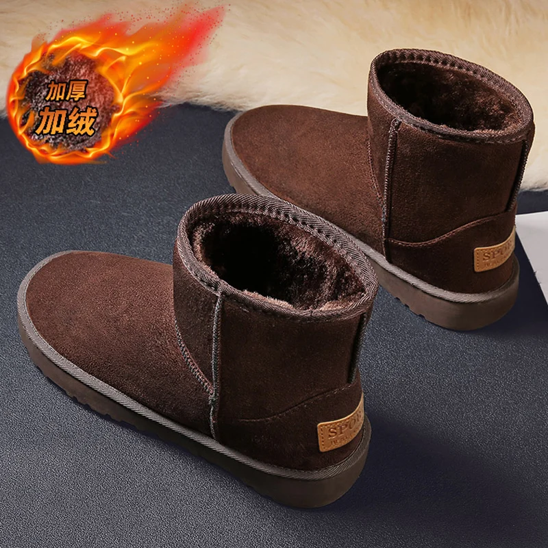 Men Retro Plush Lined Work Ankle Boots Comfort Soft Insole Anti Slip Outsole Wind Resistant Boots For Trendy Street Fashion