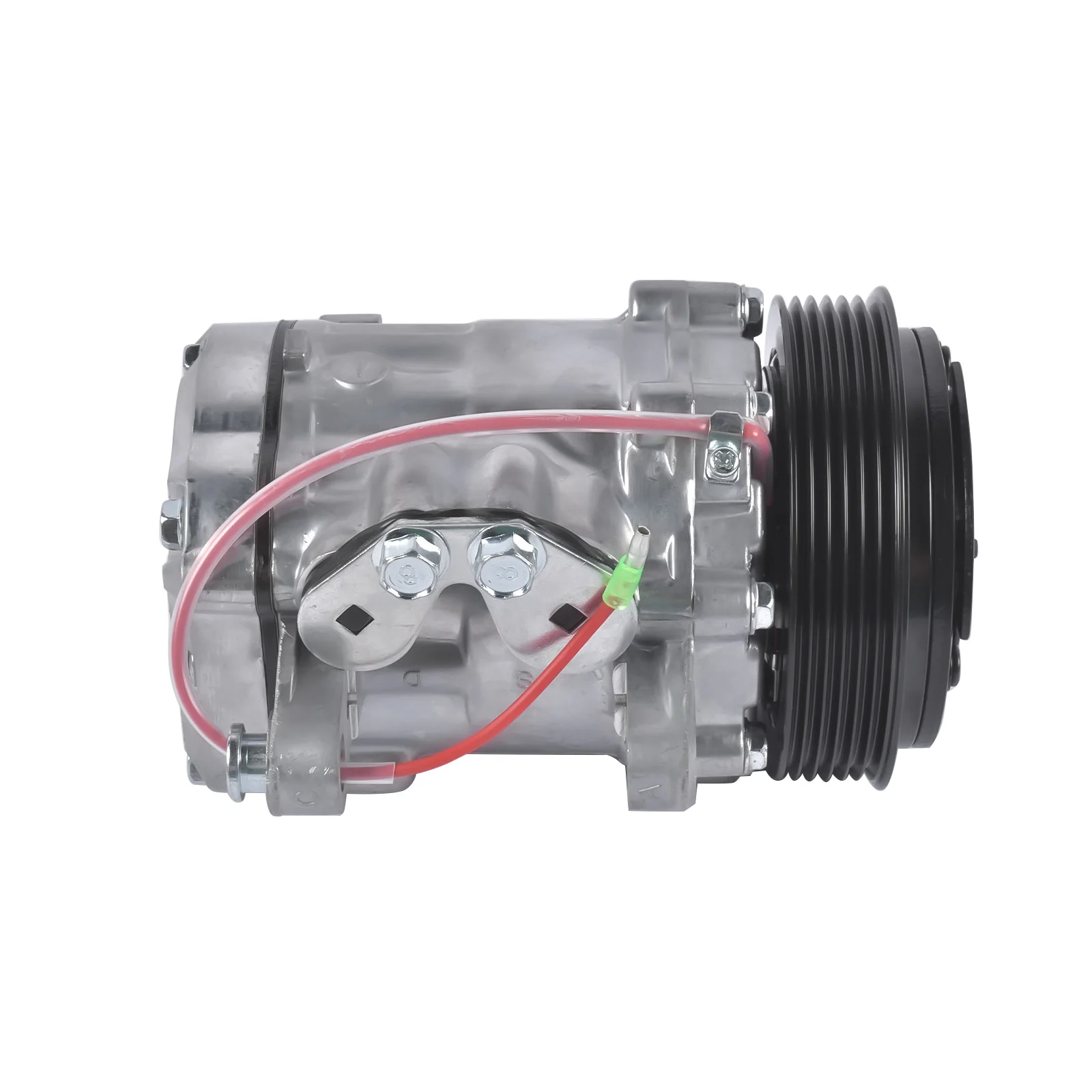 

AP01 Хромированный воздушный компрессор для Sanden SD7 Mini AC компрессор с 6 канавками серпантинного ремня