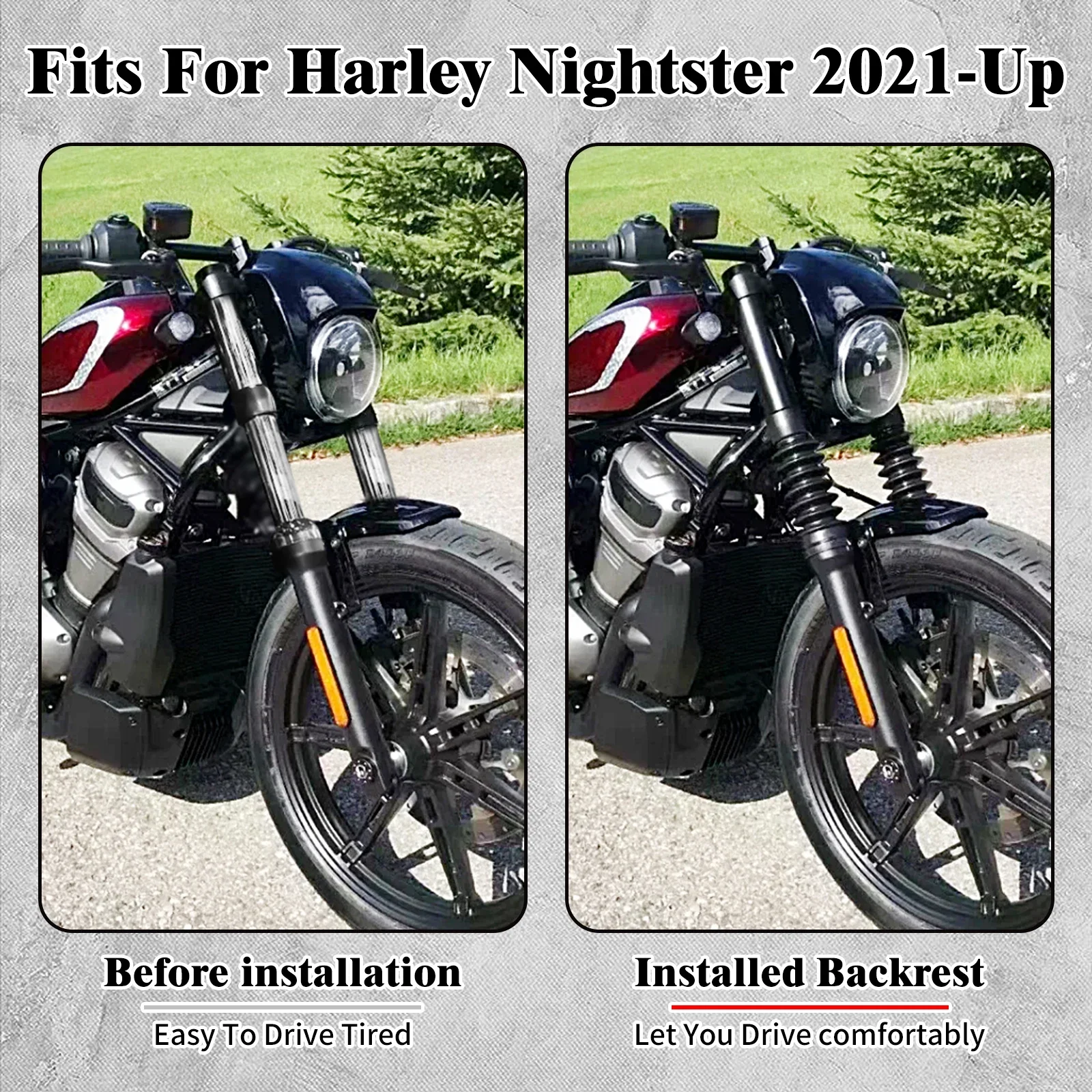 Motorcycle Front Fork Shock Absorber Covers Protector Kit Upper Slider Tube Boots For Harley Sportster Nightster RH975 2021-2023