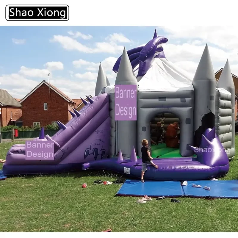 Dragon Inflatable Bouncer Bounce Bouncy Jumping Bouncing House Slide Castles for Kids