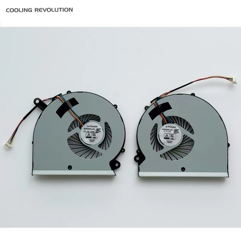 New Laptop CPU GPU Cooling Fan For Gigabyte Aero RP64W Classic 15 X8 X9 Y9 15X V8 15W A-POWER BS5005HS-U2M BS5005HS-U2N 5V 0.5A