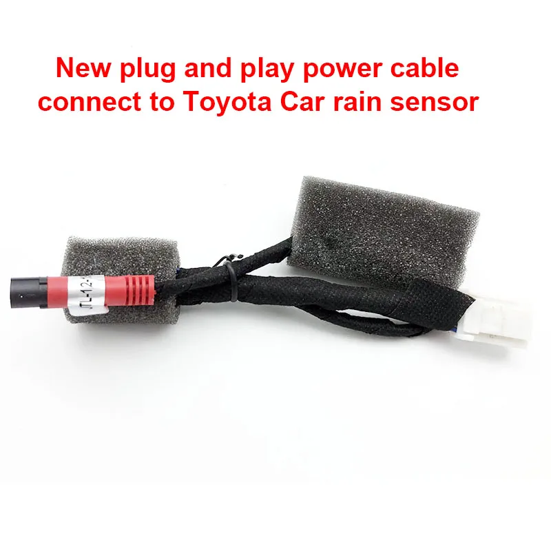 Easy installtion Car DVR Dash Camera Plug and Play Power Cable Connect to Car Rain Fall Sensor for Toyota Camry Corolla RAV4