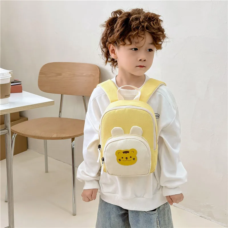 Saco de ombro de lona infantil, mochila infantil leve, fofa, crianças, escola feminina, crianças, meninos, moda