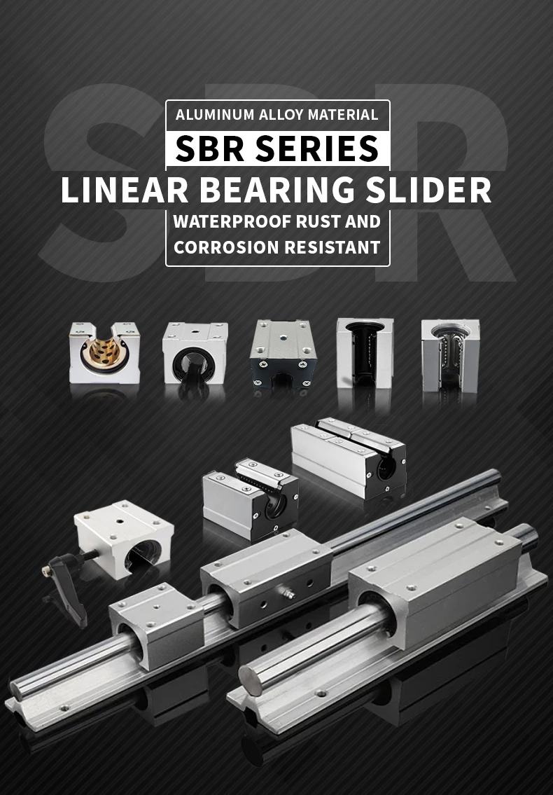 SBR12/SBR13/SBR16/SBR20/SBR25/SBR30/SBR35/SBR40 Standard-Öffnungs-Linearführungslager, Schiebebox-Typ, optische Achsenführung – Detail 3