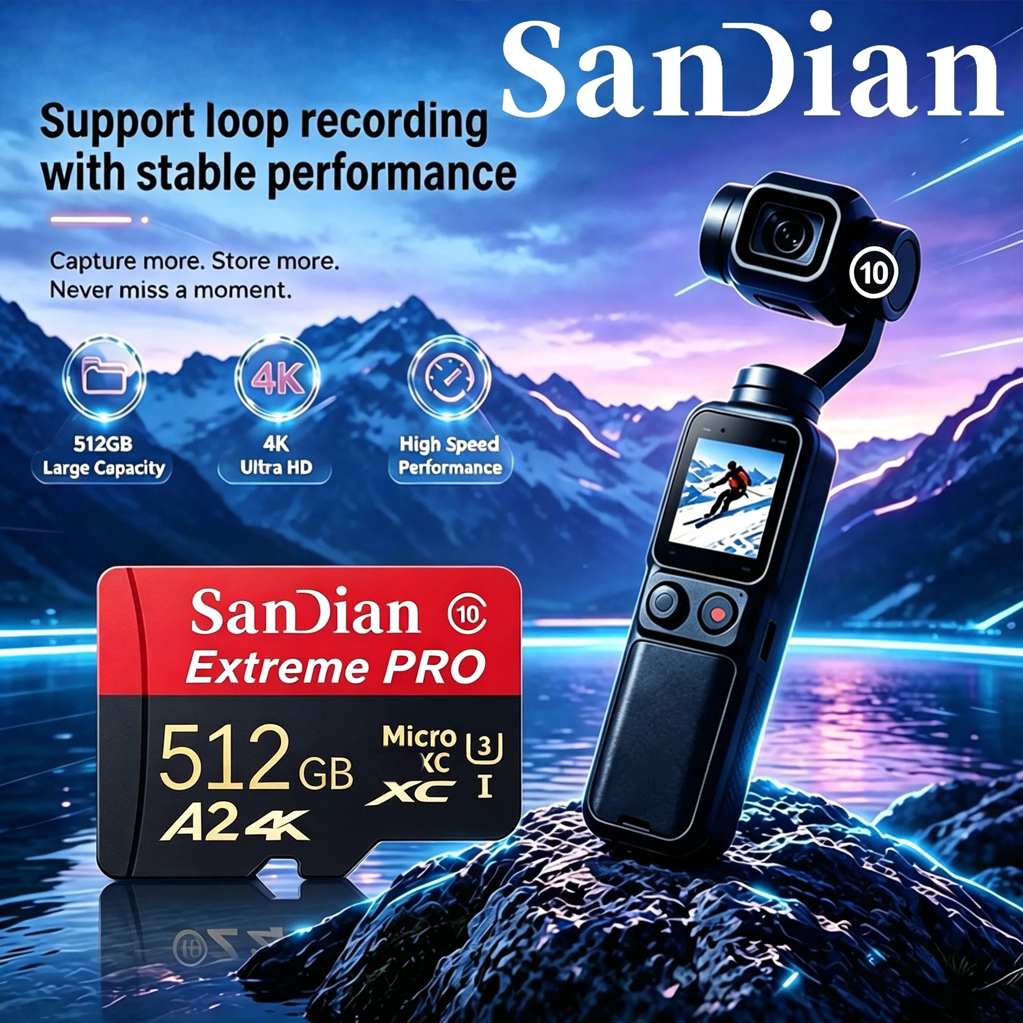 SD Cards Micro TF SD Memory Card TF Cards Micro TF 32GB 256GB 64GB 512GB SD Card High Speed Reliable Performance Full HD for