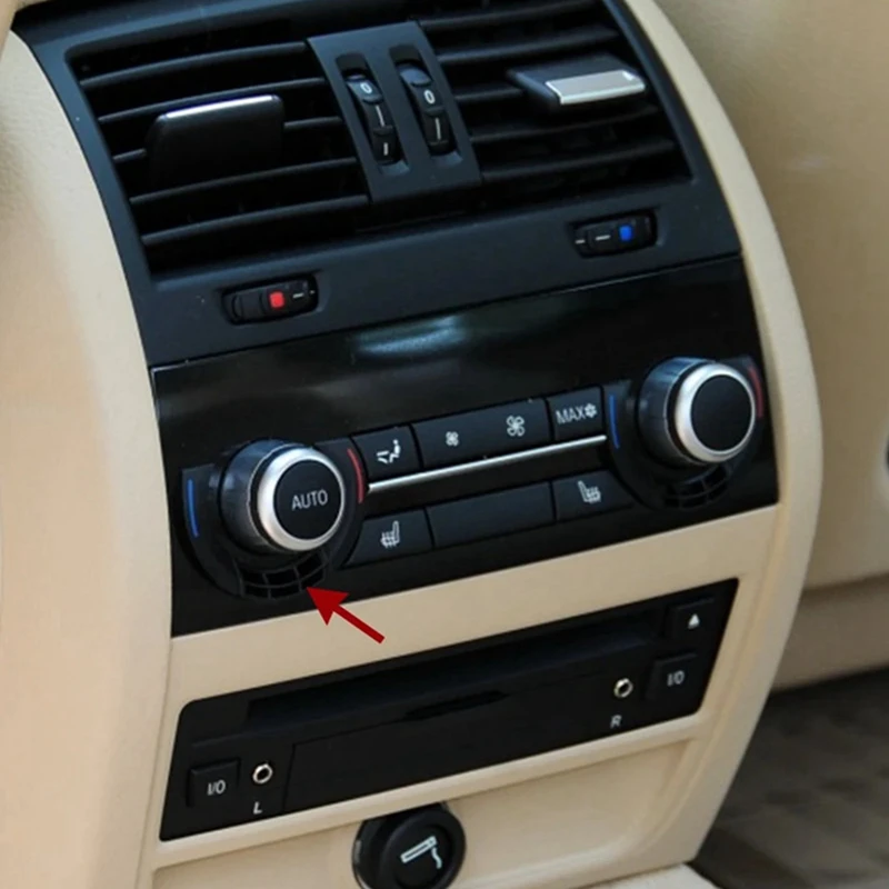 NCSMT Rear Air Conditioning Switch Button Panel Cover for BMW 5 6 7 Series X5 X6 F10 F06 F01 F15 F16 Accessories