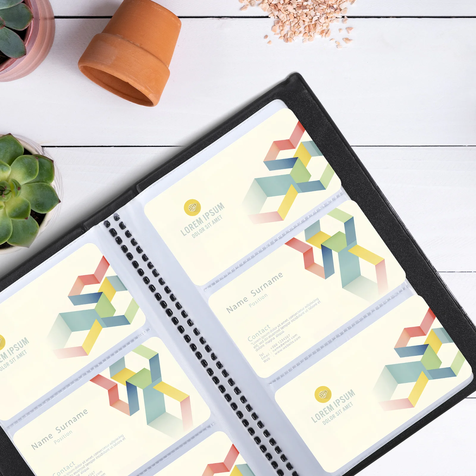 

120pcs Business Book Clear Pocket Organizer Portable Credit Holder Id Card Case For Men Women Business Card Storage Holder