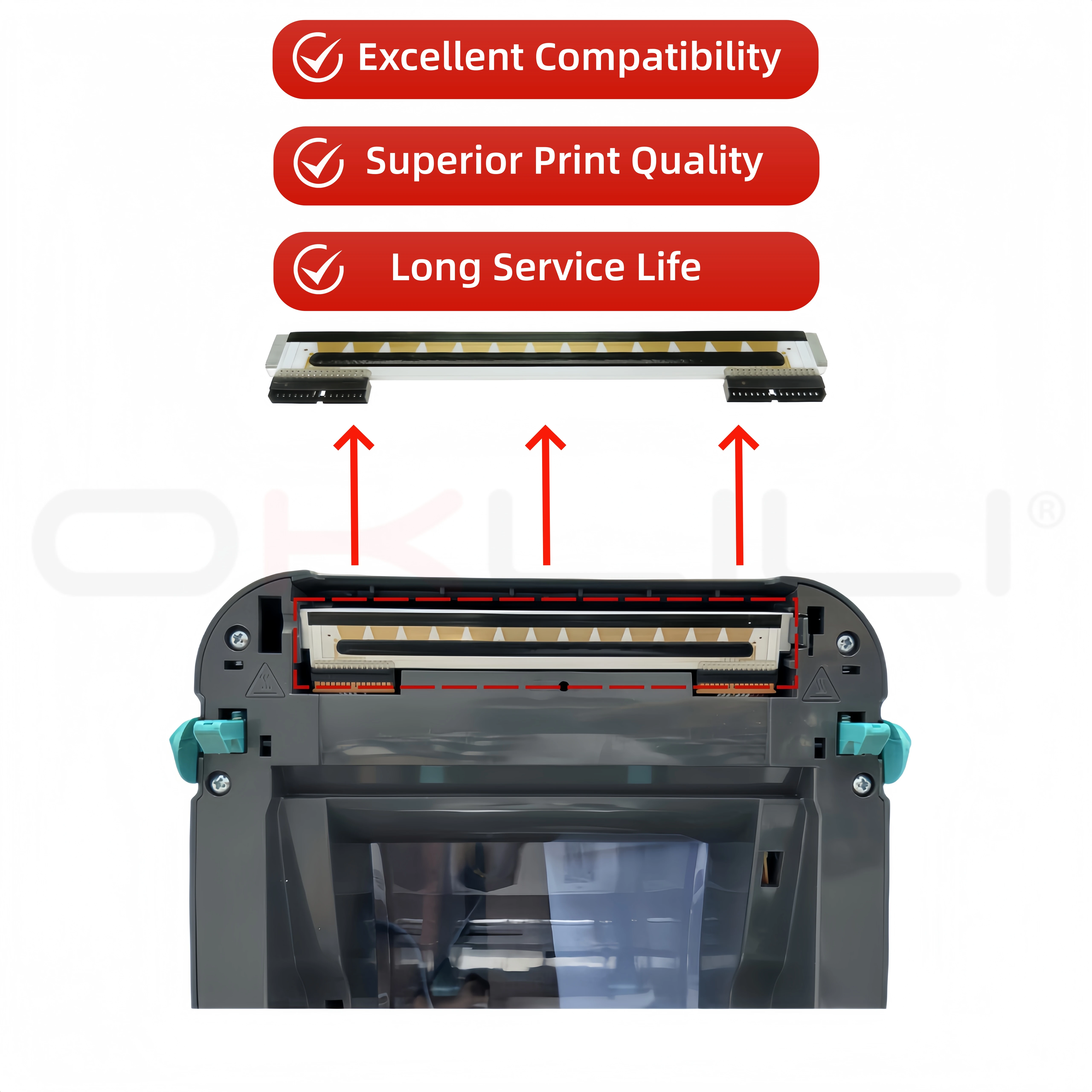 Thermal PrintHead 105934-037 G105934-037 Printer Print Head for Zebra GX420D GK420D ZP450 ZP550 ZP500 ZP505 GX420 GK420 ZP420d