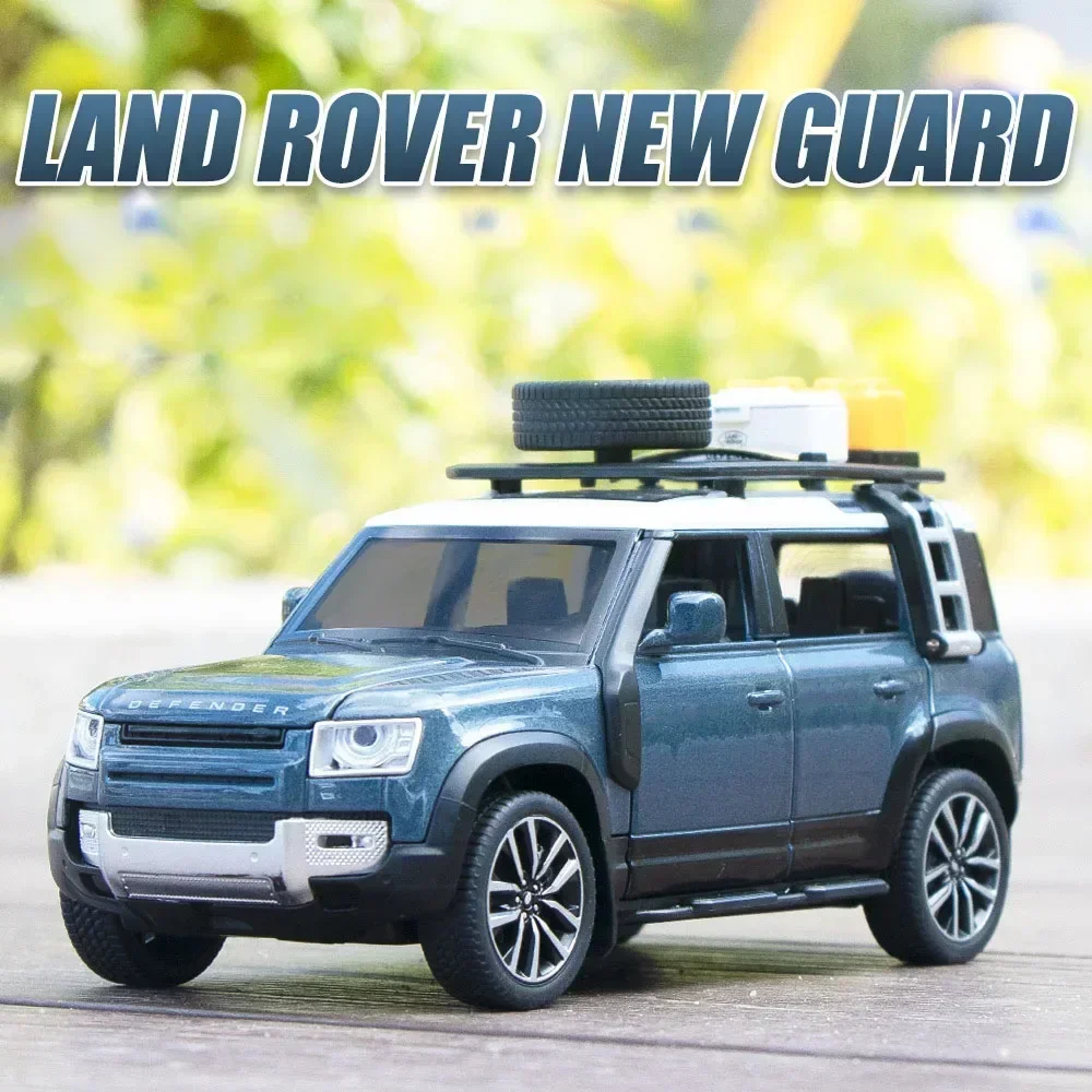 Land Defender Rover Maßstab 1:32 Stadt ORV Zurückziehen Fahrzeug Metall Modell Mit Licht Sound Diecast Auto Legierung Spielzeug Für Geschenke puppe