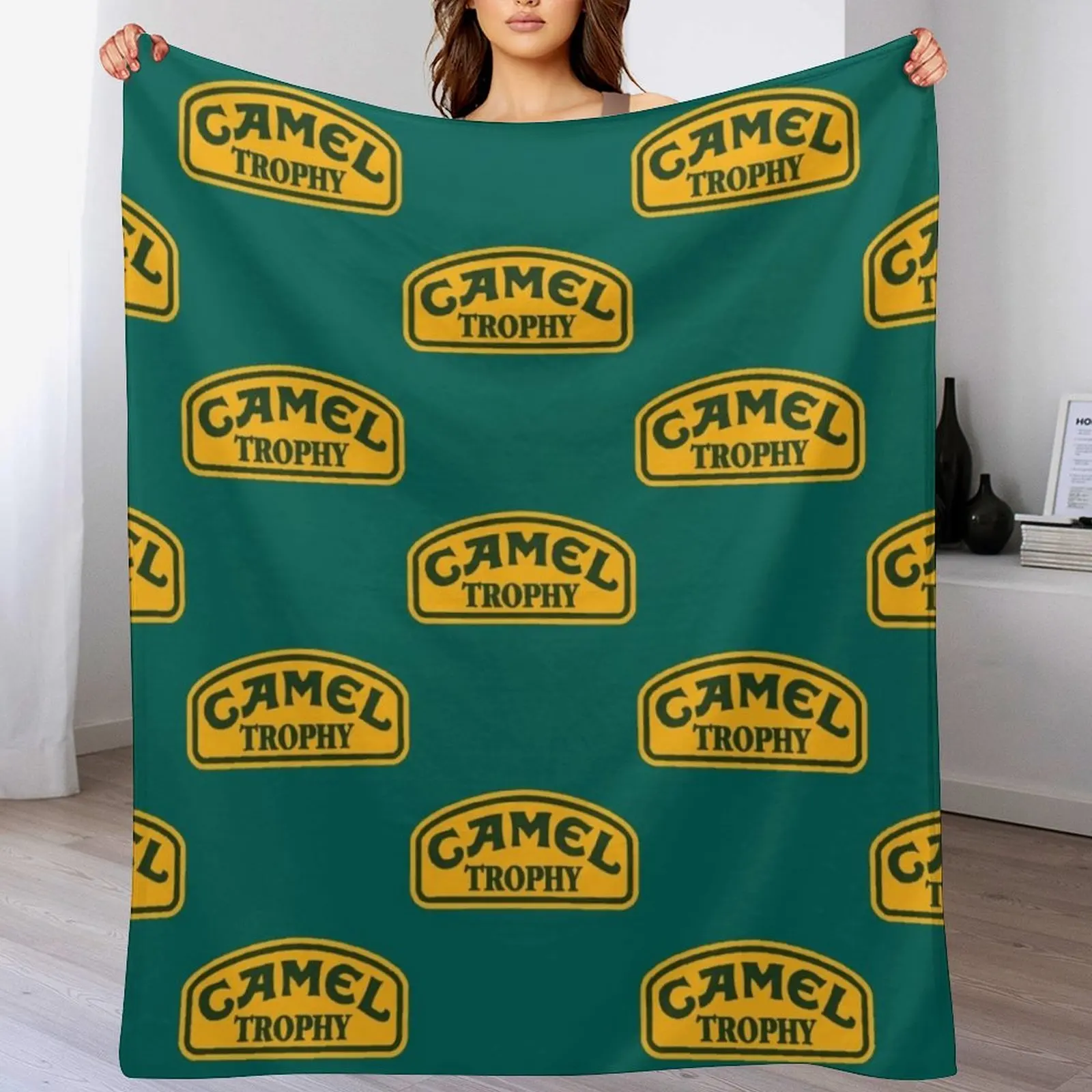 

CAMEL TROPHY Throw Blanket Travel For Decorative Sofa Blankets