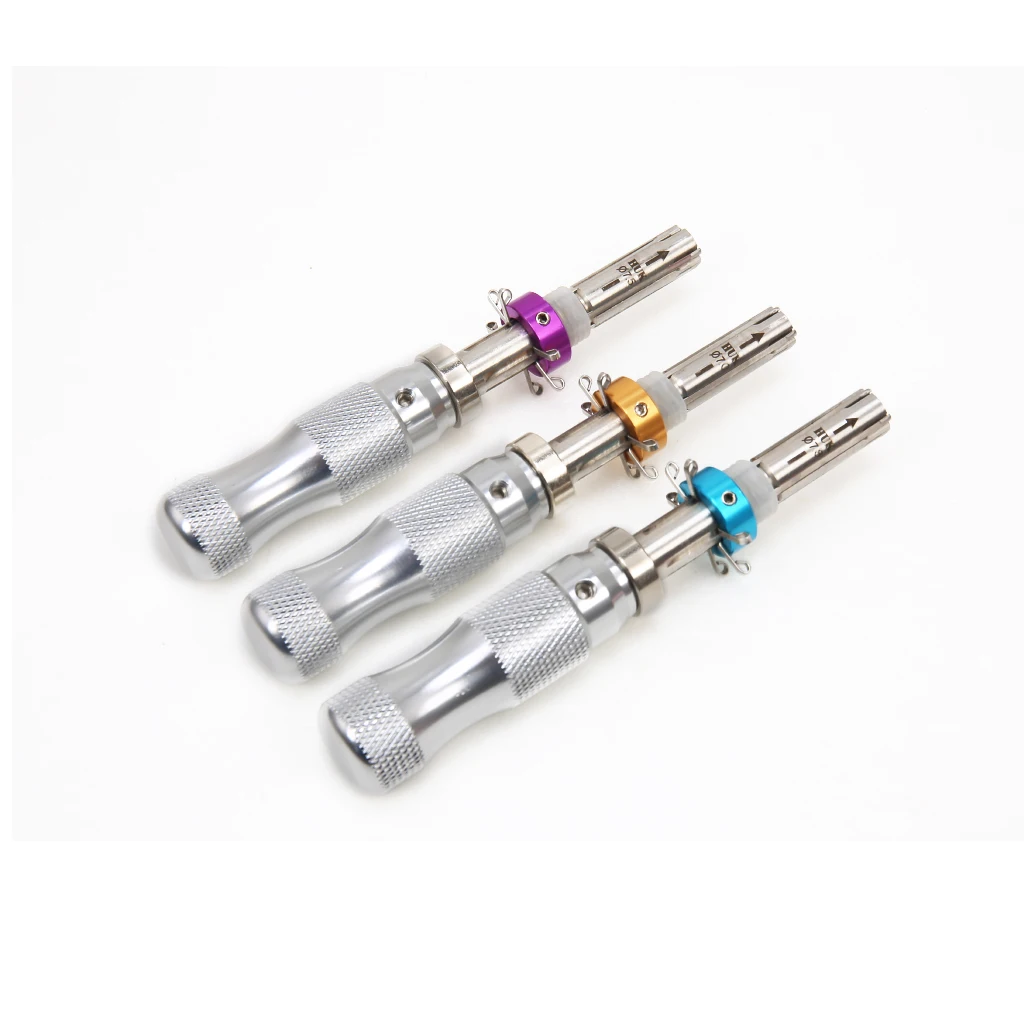3pcs HUK Tubular Tool HUK 7 Pin Tubular 7.0mm 7.5mm 7.8mm Lengthened Open for Locksmith supplies repair Tools